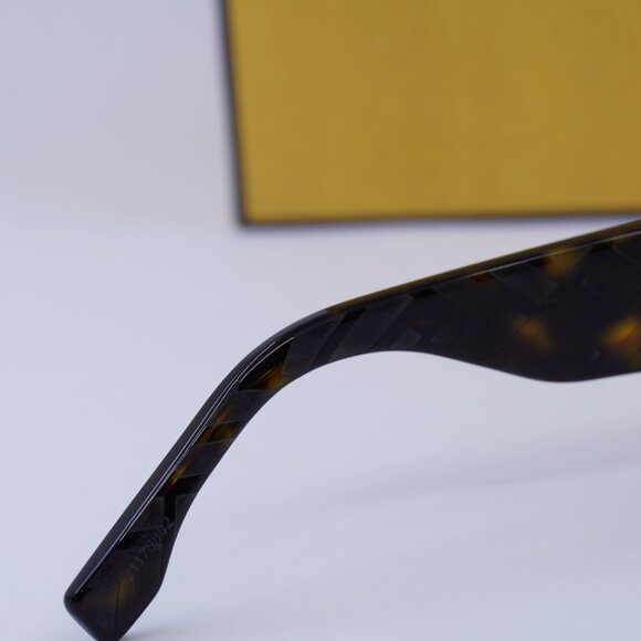 Fendi FE40158I 52E Oval Sunglasses - Dark Havana main image 7